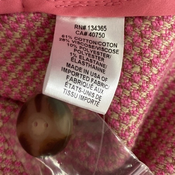 Sigrid Olsen Signature Button Front Tweed Spring Coat Jacket Long Sleeve Pockets - Picture 10 of 16